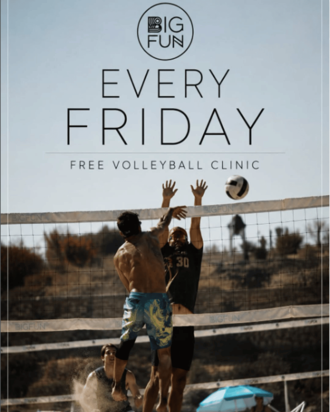 Free Friday Beach Volleyball Clinic & 3v3 Tournament