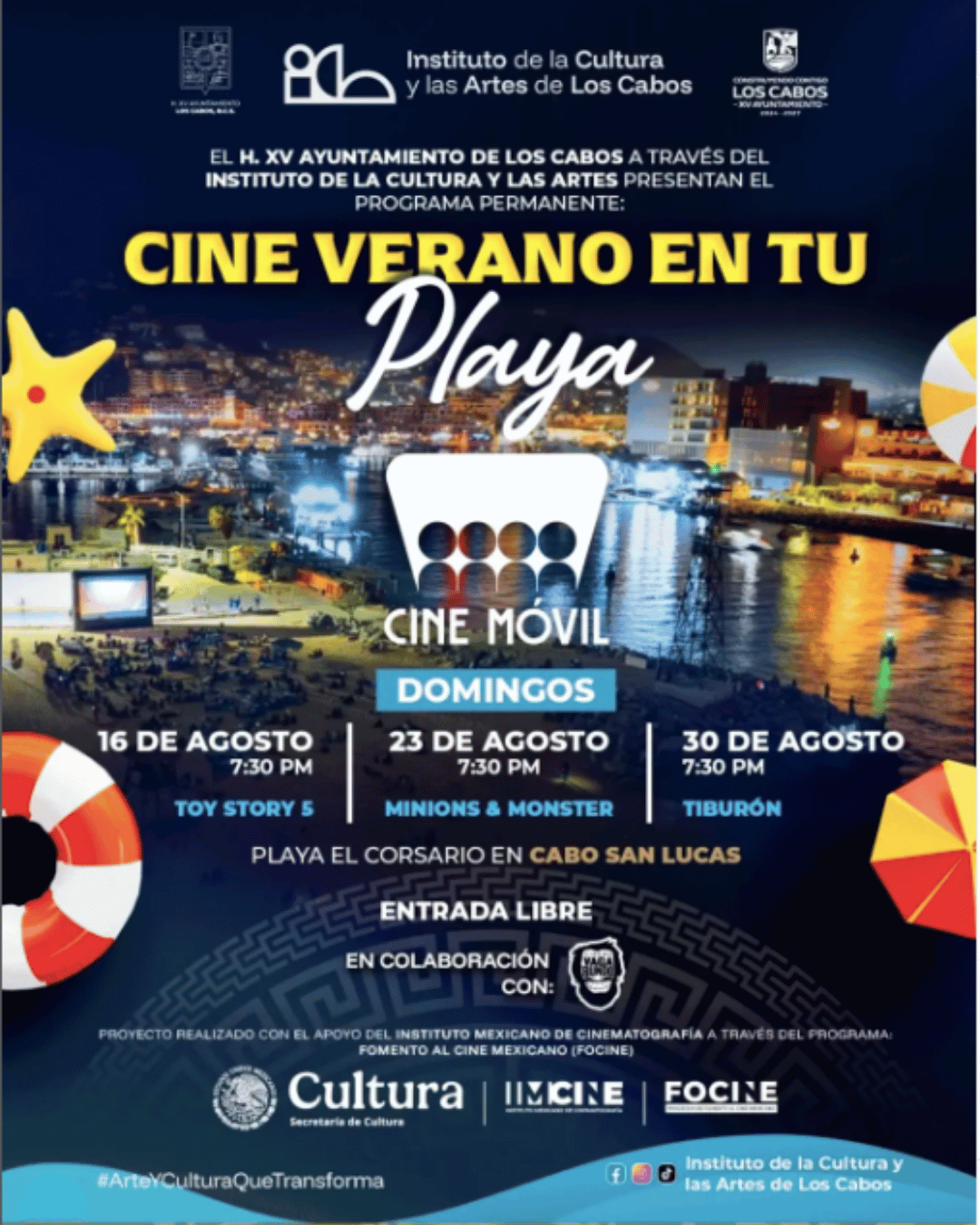 Cine Verano en tu Playa – Cine Móvil