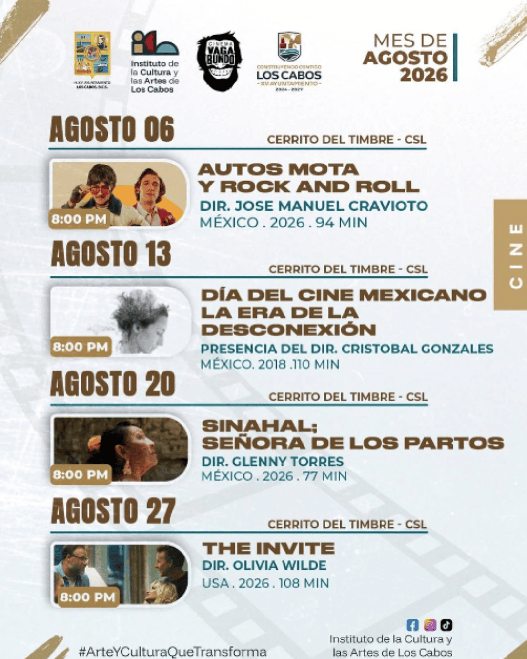 Cinema Vagabundo: August Film Series at Cerrito del Timbre