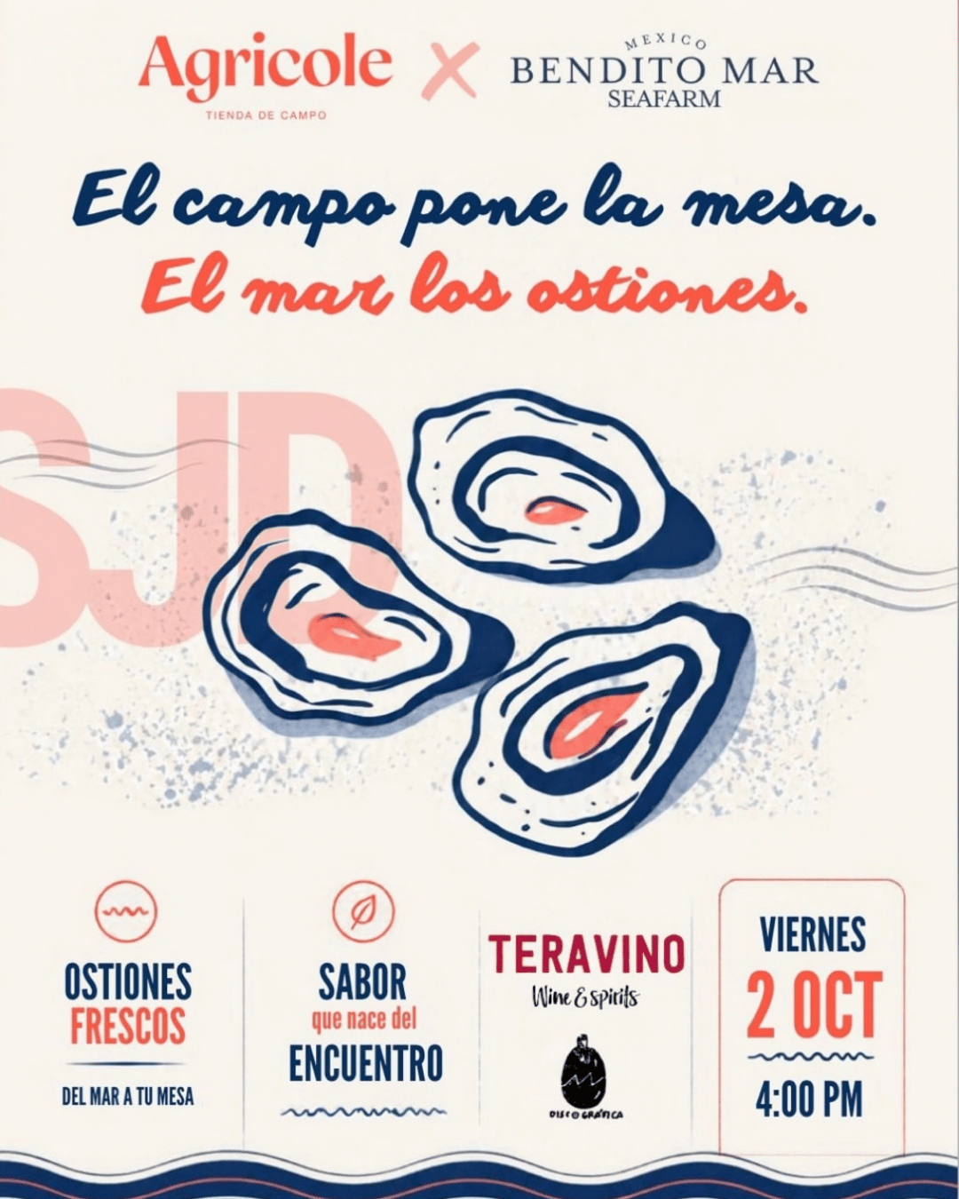 Fresh Oysters: Agricole x Bendito Mar Seafarm