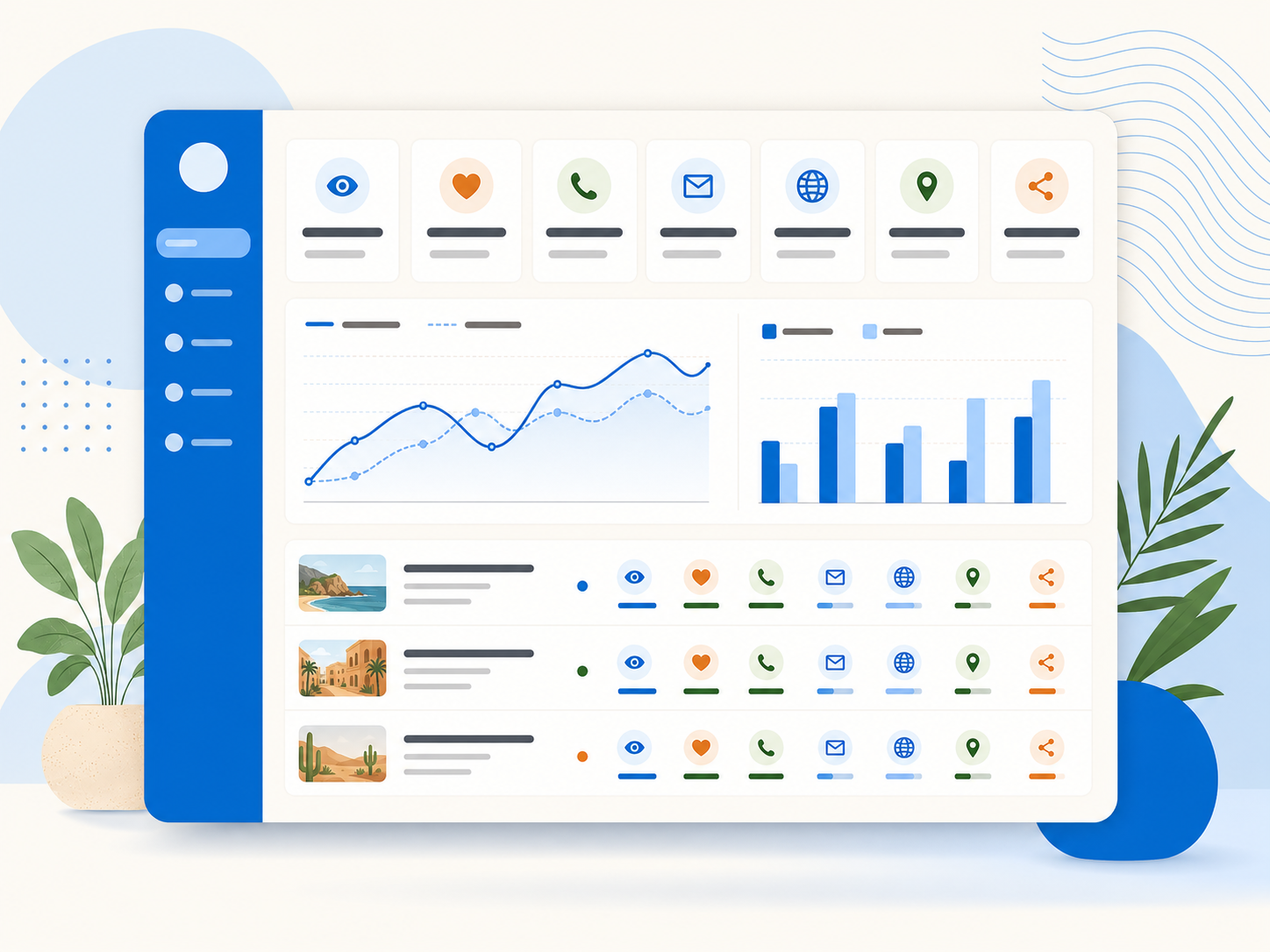 Business Analytics Visual Illustration